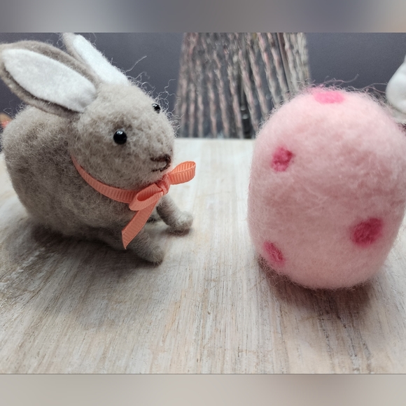 2pk Easter Mini Felt Characters Bunny & Egg - Spritz™ Easter/Spring 2024 - Picture 1 of 5